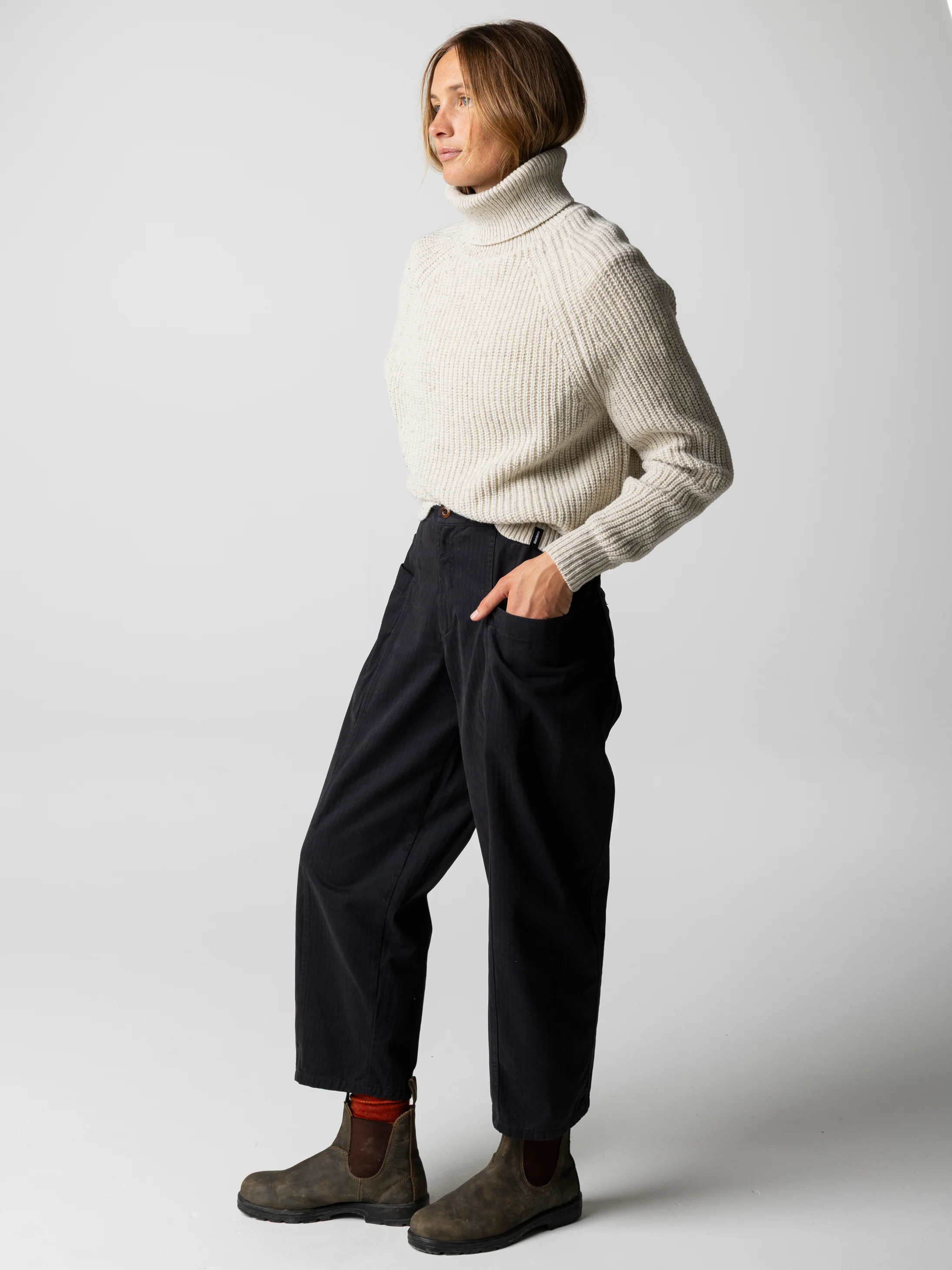 Women's Mora Roll Neck Knit Jumper - Image 4