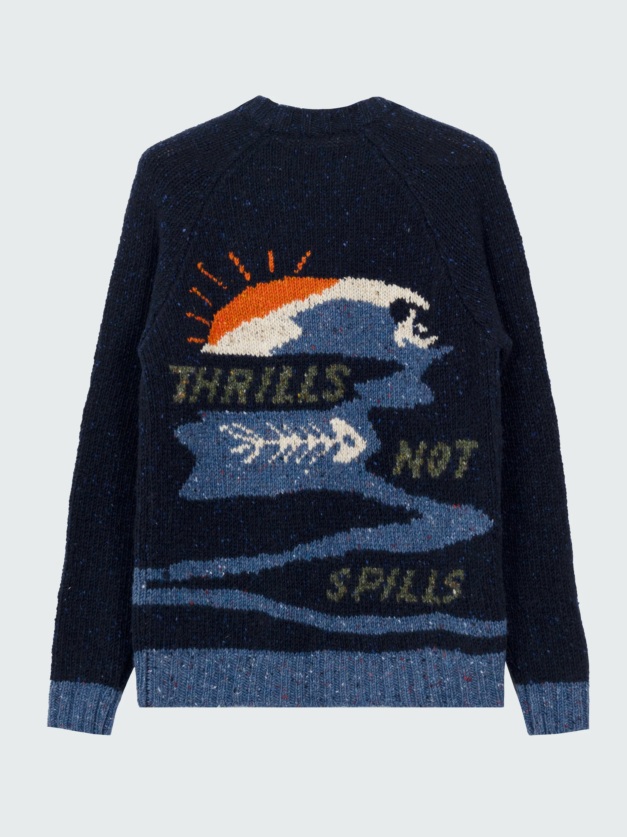 Thrills Not Spills Activist Crew Knit Jumper - Image 2
